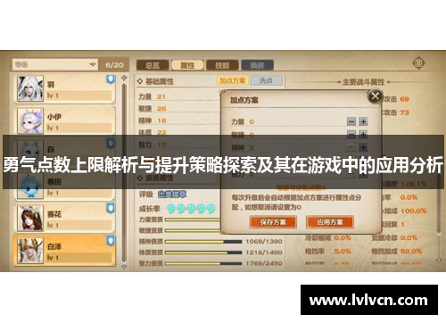 勇气点数上限解析与提升策略探索及其在游戏中的应用分析